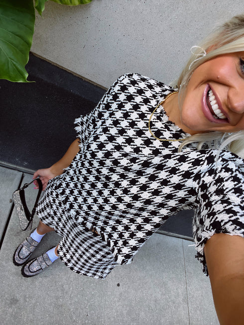 Bow & Pearl Set// Black